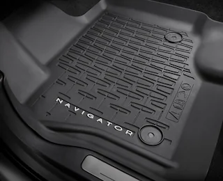 Closeup shot of a floor mat for the Lincoln® Navigator
