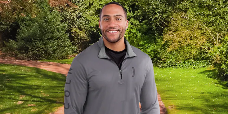 Person wearing Lincoln® apparel