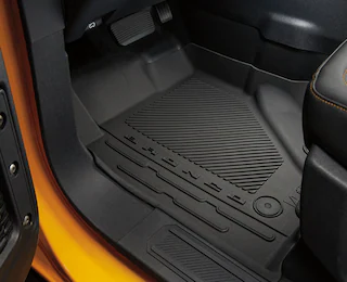 Closeup of a 2025 Ford Bronco® all weather floor liner