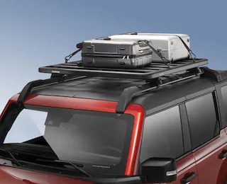 Closeup of a 2025 Ford Bronco® with Yakima rooftop carrier