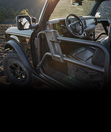 2025 Ford Bronco® with tube doors parked off-road