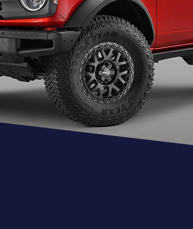 Closeup of 2025 Ford Bronco® WELD Wheel