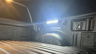 Closeup of front dashcam