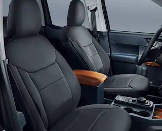 Interior shot of close-up of a 2024 Ford Maverick® seat covers