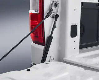 Close-up of a 2024 Ford Maverick® hydraulic tailgate assist