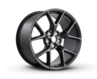 Close-up of a Mustang® wheel