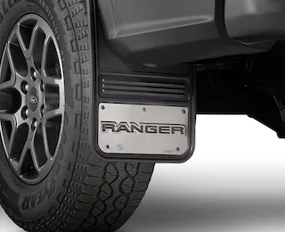 Closeup of a 2025 Ford Ranger® splash guard