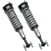 Two shock absorbers with springs